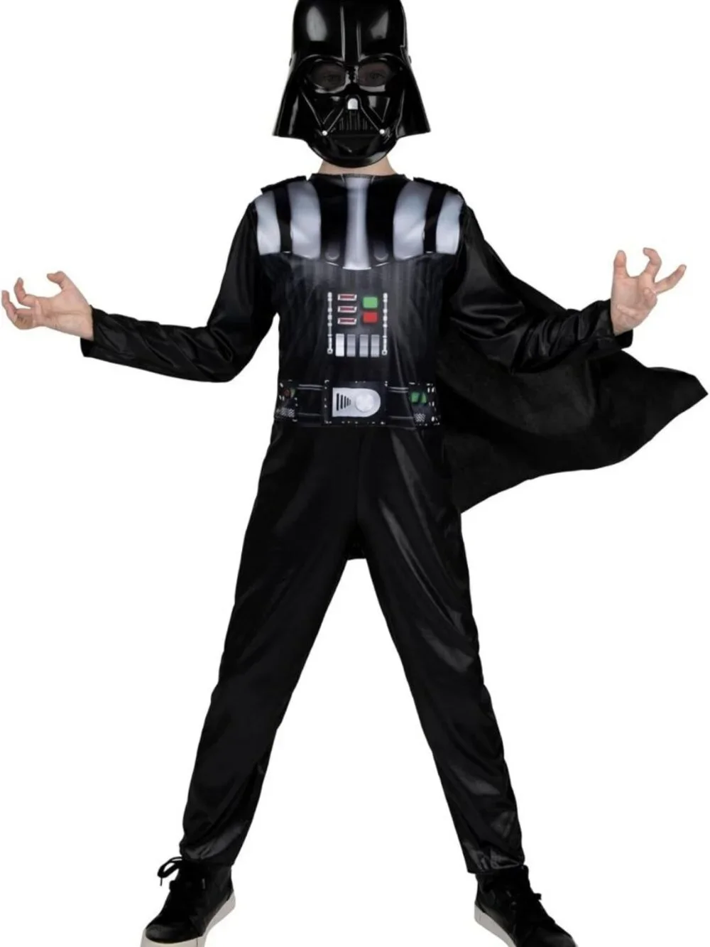 Youth Halloween Costume - Darth Vader Jumpsuit with Cape & Mask - Star Wars